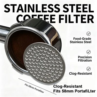 Espresso Puck-skjerm i rustfritt stål|Kaffe Sekundær Vann Distribusjon Skjerm Produsent